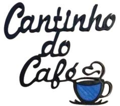 Decoração Placa Cantinho Do Café Parede Decorativo Aplique - Sns3D