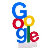 Decoração Placa De Mesa Google Enfeite Escritório Geek 3d