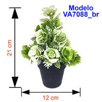 decoração plantas artificiais decorativas vaso vasinho falsa flor B - Luthi Comércio de Presentes