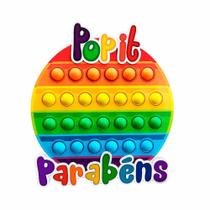 Decoração Pop It Kit Painel e Faixa em EVA Festa Fidget Toy com 17 Pçs