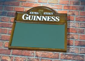 Decoração quadro Lousa Verde Guinness