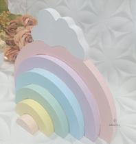 Decoração Quarto Infantil Arco Iris e Nuvem