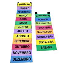 Decoração Sala De Aula Dias Da Semana/meses Do Ano Em Português