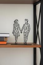 Decoração Sala Escultura Casal Mdf Na Base