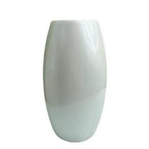 Decoração sala vaso centro de mesa grande branco perolado - Dünne It