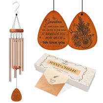 Decoração sentimental Wind Chime Gift4U Grandma Memorial