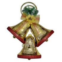 Decoração Sino Natalino Cor:Prata