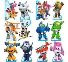 Decoração Super Wings - 10 Displays De 30cm Totens