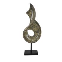 Decoración de Mesa Benzara en Resina Gris Verde de 56 cm Decoración de Mesa Benzara en Resina Gris Verde de 56 cm