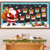 Decoraciones para Tablero de Anuncios Navideños Aneco, Bordeada con Motivos de Navidad Decoraciones para Tablero de Anuncios Navideños Aneco, Bordeada con Motivos de Navidad