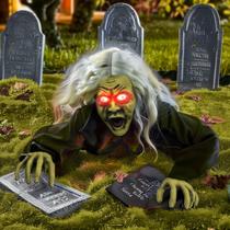 Decorações ao ar livre de Halloween Hourley Zombie Groundbreaker Decorações ao ar livre de Halloween Hourley Zombie Groundbreaker
