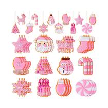 Decorações Coloridas Para Árvore De Natal, 12 Peças, Ornamentos De Festa De Inverno Com Doces De