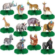 Decorações de Animais da Selva em Papel Favo de Mel Yeeqee - Para Festas Decorações de Animais da Selva em Papel Favo de Mel Yeeqee - Para Festas