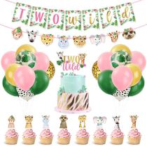 Decorações de aniversário Bessmoso Two Wild Jungle Safari 2nd Decorações de aniversário Bessmoso Two Wild Jungle Safari 2nd