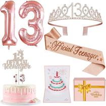 Decorações de aniversário do 13º aniversário de YeohJoy para meninas Decorações de aniversário do 13º aniversário de YeohJoy para meninas