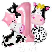 Decorações de aniversário Dripykiaa Holy Cow Im One, balões de 40 cm Decorações de aniversário Dripykiaa Holy Cow Im One, balões de 40 cm