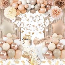 Decorações de aniversário Fantspati Boho para mulheres e homens