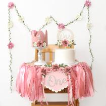 Decorações de aniversário HODIHIWI Wildflower 1st High Chair Girl Decorações de aniversário HODIHIWI Wildflower 1st High Chair Girl