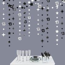 Decorações de aniversário: rosa/blume, prata, preto, 13ª festa