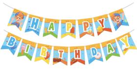 Decorações de aniversário Treasures Gifted Blippi com banner feliz Decorações de aniversário Treasures Gifted Blippi com banner feliz