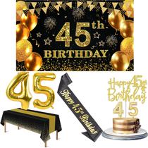 Decorações de aniversário YeohJoy 45º aniversário para homens e mulheres