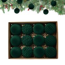 Decorações de árvore de Natal, bolas de veludo LAFANDE, 12 unidades Decorações de árvore de Natal, bolas de veludo LAFANDE, 12 unidades