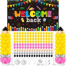 Decorações de balão Civaner Back to School 154 unidades +6 anos