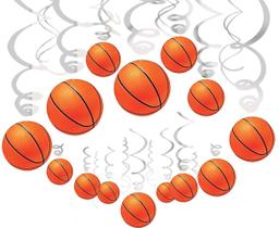 Decorações de basquete suspensas em espiral de 36 quilates - HADEEONG Decorações de basquete suspensas em espiral de 36 quilates - HADEEONG