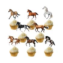 Decorações De Bolo Kentucky Derby Com Tema De Cavalo, 24 Peças, Palitos Para Festa
