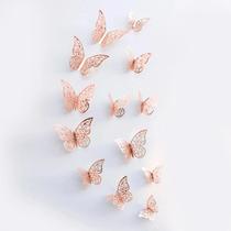Decorações De Borboletas De Papel 3D 12pcs Adesivos De Parede Inspirados Em Metal Para Festas, Decorações De Borboletas De Papel 3D 12pcs Adesivos De Parede Inspirados Em Metal Para Festas,