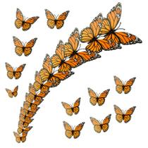 Decorações de borboletas Respleiej Monarch 24 peças de PVC para Halloween Decorações de borboletas Respleiej Monarch 24 peças de PVC para Halloween