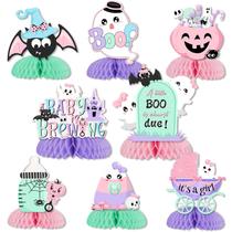 Decorações de chá de bebê de Halloween Funmemoir, 8 peças para meninas