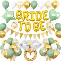 Decorações de chá de panela Dagelar Sage Green Bride To Be Decorações de chá de panela Dagelar Sage Green Bride To Be