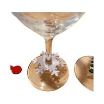 Decorações De Copos De Vinho De Natal Com Papai Noel, Boneco De Neve E Rena, Decoração De Mesa Para