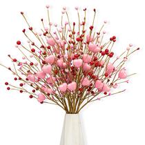 Decorações de Dia dos Namorados J'FLORU - 24 Picks de Morango em Formato de Coração Decorações de Dia dos Namorados J'FLORU - 24 Picks de Morango em Formato de Coração