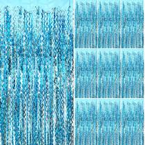 Decorações de festa AMONE Blue Streamers Photo Backdrop Decorações de festa AMONE Blue Streamers Photo Backdrop