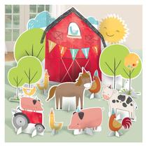 Decorações de festa Amscan Adorable Multicolor Barnyard Birthday