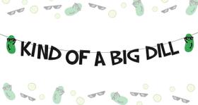 Decorações de festa Balterever Pickle Birthday Banner Glitter Decorações de festa Balterever Pickle Birthday Banner Glitter