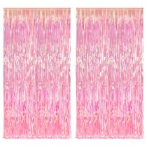 Decorações de festa BRAVESHINE Clear Pink Streamers 3,2 x 6,5 pés