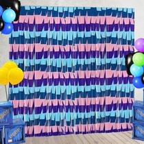 Decorações de festa, cenários, azul lhama e roxo, pacote com 1 x 2 m Decorações de festa, cenários, azul lhama e roxo, pacote com 1 x 2 m
