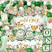 Decorações de festa Cocomigo Wild One Birthday Boy serve 20