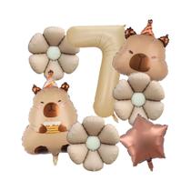 Decorações De Festa De Aniversário De Capivara Balões Em Forma De Capivara Balões De Flores