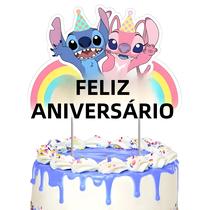 Decorações De Festa De Aniversário Disney Lilo E Stitch Para Meninos E Meninas, Topper De Bolo