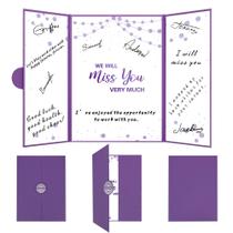 Decorações de festa de despedida Holkcog We Will Miss You Purple Decorações de festa de despedida Holkcog We Will Miss You Purple
