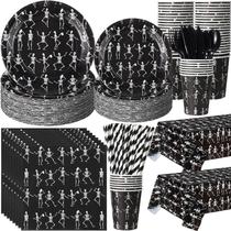 Decorações de festa de esqueleto de Halloween Funnymoom 452 unidades Decorações de festa de esqueleto de Halloween Funnymoom 452 unidades