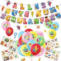 Decorações de festa de volta às aulas, 15 peças Schulanfang German Decorações de festa de volta às aulas, 15 peças Schulanfang German