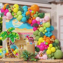 Decorações de festa EASUTE Tropical Balloon Arch Kit 145 unidades
