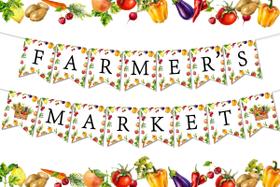 Decorações de festa: Farmer's Market Banner Funmemoir