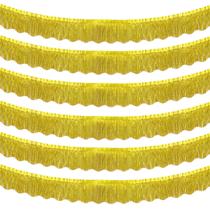 Decorações de festa Fringe Garland LolStar Gold Foil 59 pés x 6 Decorações de festa Fringe Garland LolStar Gold Foil 59 pés x 6