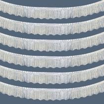 Decorações de festa Fringe Garland LolStar LolStar, pacote com 6, prata Decorações de festa Fringe Garland LolStar LolStar, pacote com 6, prata